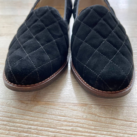 Ara Katrice Quilted Suede Loafer | Black Size 7 - Picture 5 of 9